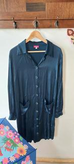 Tante Betsy lange blouse/jurk donkerblauw L glans, Tante Betsy, Blauw, Maat 42/44 (L), Ophalen of Verzenden