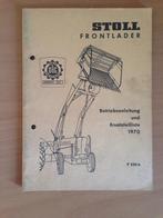 Handleiding en onderdelenboek Stoll frontlader, Ophalen of Verzenden, Gelezen, Tractor en Landbouw