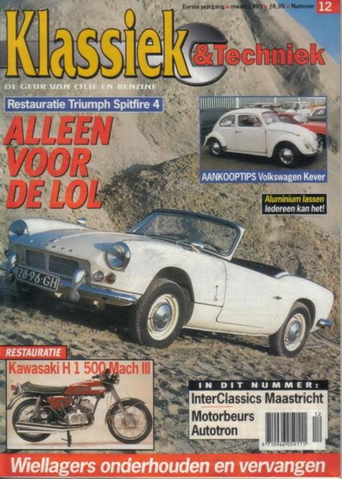 Klassiek & Techniek 12 1999 : Triumph Spitfire 4 - VW Kever, Boeken, Auto's | Folders en Tijdschriften, Gelezen, Algemeen, Ophalen of Verzenden