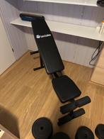 Tectake Sportbank en Halterset, Sport en Fitness, Fitnessmaterialen, Ophalen, Zo goed als nieuw, Halterset