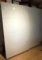 Hoogglans wit kledingkast, Huis en Inrichting, Kasten | Kledingkasten, Ophalen, Gebruikt, 200 cm of meer, 50 tot 75 cm