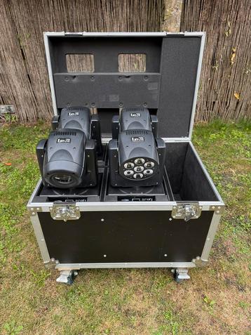 Showtec Shark set, 2x spot, 2x wash, kist beschikbaar voor biedingen