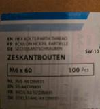 Grote partij RVS zeskantbouten A4-DIN931 + moeren/ringen A4, Doe-het-zelf en Verbouw, IJzerwaren en Bevestigingsmiddelen, Ophalen