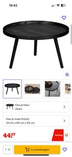 Woood Ronde Salontafel, Huis en Inrichting, Tafels | Bijzettafels, Ophalen, Minder dan 45 cm, Minder dan 55 cm, Gebruikt