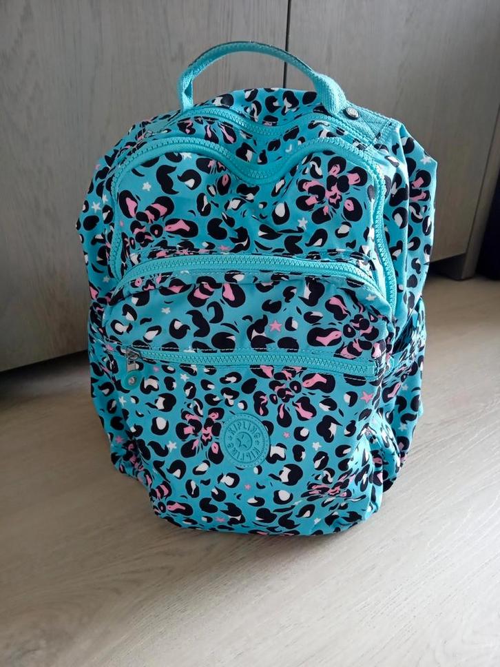 Kipling Seoul Leopard Flower rugtas dierenprint, Sieraden, Tassen en Uiterlijk, Tassen | Rugtassen, Zo goed als nieuw, Kipling