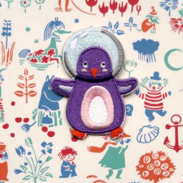 Pinguin Astronaut sticker patch badge embleem applicatie  beschikbaar voor biedingen