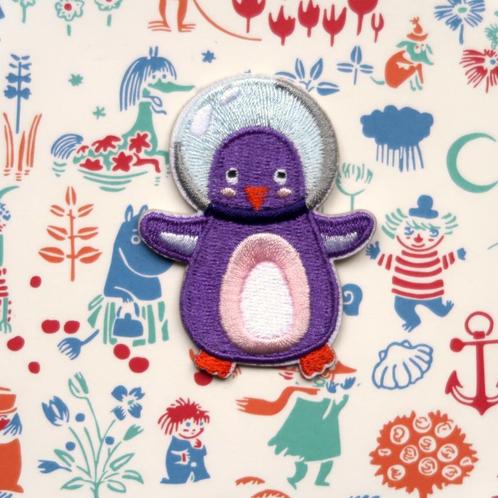 Pinguin Astronaut sticker patch badge embleem applicatie, Hobby en Vrije tijd, Kledingapplicaties en Hotfix, Nieuw, Overige applicaties