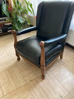 Zwart met skai beklede stoel, Ophalen, Gebruikt