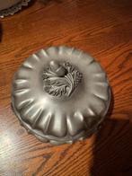 Antieke Tinnen Trommel met Eikel Decoratie, Antiek en Kunst, Antiek | Tin, Ophalen of Verzenden
