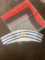 25 korrels Matrozen Set - Hoed en Sjaal - Nieuw, Kleding | Dames, Carnavalskleding en Feestkleding, Ophalen of Verzenden, Nieuw