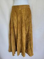 Mooie lange wild leren rok mt 38, Maat 38/40 (M), Bruin, ., Ophalen of Verzenden