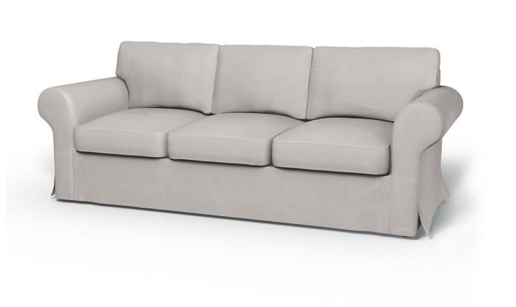 2x Ektorp banken IKEA 3-zits + 3 bankhoezen, Huis en Inrichting, Banken | Bankstellen, Gebruikt, 200 tot 250 cm, 75 tot 100 cm