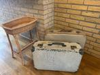 Vintage retro Oude koffers en antiek luiermandje, Antiek en Kunst, Curiosa en Brocante, Ophalen of Verzenden