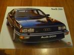 Audi 200 5T folder autofolder nederlands 1979 A3 formaat!!, Ophalen of Verzenden, Zo goed als nieuw, Audi