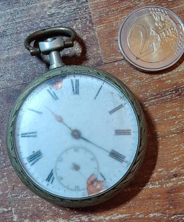 Fraai oud Frans zakhorloge niet werkend 50mm beschikbaar voor biedingen