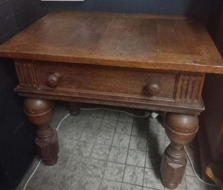 Oudevtafel met lade, Antiek en Kunst, Antiek | Meubels | Tafels, Ophalen