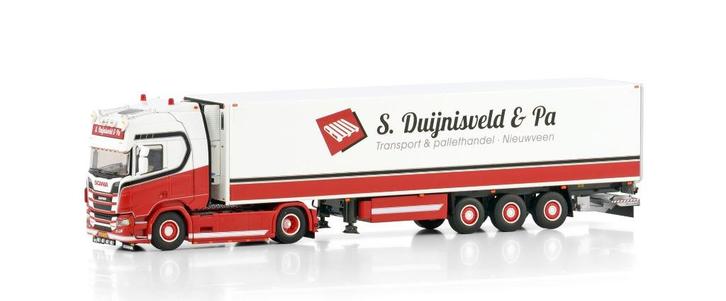 WSI SCANIA R HIGHLINE I CR20H 4X2 REEFER  S. DUIJNISVELD, Hobby en Vrije tijd, Modelauto's | 1:50, Nieuw, Bus of Vrachtwagen, Wsi