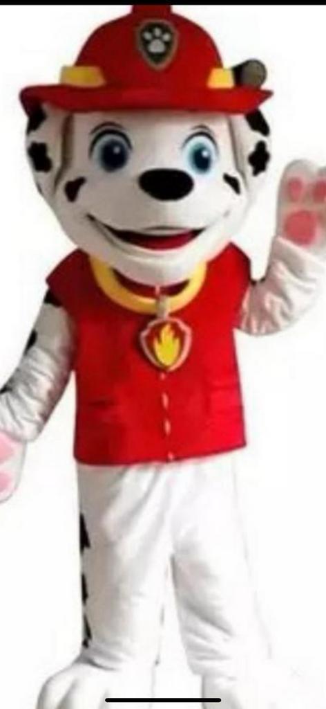 Mascotte marshall te huur inclusief acteur, Hobby en Vrije tijd, Feestartikelen | Verhuur, Zo goed als nieuw, Overige, Ophalen of Verzenden