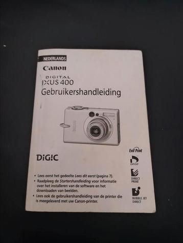 👉 Canon digital IXUS 400 gebruikershandleiding  beschikbaar voor biedingen