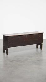 Lange antieke Engelse eikenhouten kist uit de 17e eeuw, Antiek en Kunst, Ophalen