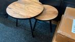Salontafel set 2 delig massief Mango rond NIEUW, Ophalen, 50 tot 100 cm, Rond, Nieuw