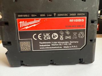 Milwaukee M18 5.0Ah Accu - Nieuwstaat! beschikbaar voor biedingen