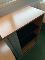 Werndl Beuken/Zilvergrijs bureau roldeurkast, Ophalen, Zo goed als nieuw