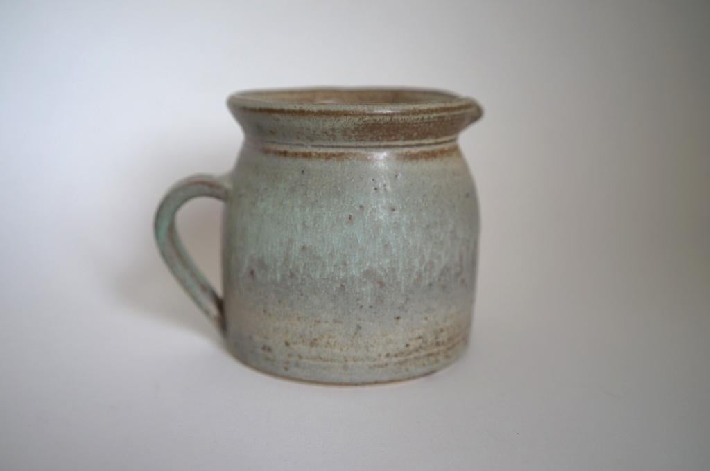 vintage keramiek ciro 11413 vaas kan grijs groen lore beesel, Antiek en Kunst, Antiek | Keramiek en Aardewerk, Ophalen of Verzenden