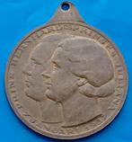 Draagpenning Huwelijk Prinses Juliana & Prins Bernhard 1937, Verzenden, Brons, Nederland