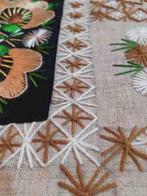 Tafelkleed gesteven linnen handgemaakt beige 215/145, Huis en Inrichting, Tafelkleden, Binnen, Gebruikt, Etten-Leur, Djt@dejuistetoon.eu