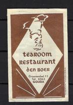 2423 Gouda tearoom rest DEN BOER, Ophalen of Verzenden, Nederland