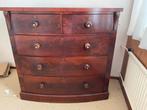 Antieke vintage mahonie ladekast dressoir, Huis en Inrichting, Ophalen of Verzenden, Gebruikt, 25 tot 50 cm, 100 tot 150 cm