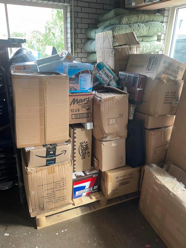 Mix Pallet met Diverse Goederen, Diversen, Rommelmarktspullen, Ophalen of Verzenden