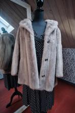 Chique: unique vintage bontmantel van grijze nerts - 40/42, Verzenden, Gedragen, Maat 42/44 (L), Grijs