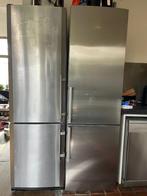 Liebherr vrijstaande RVS 200cm hoge koel/vries combinatie, Ophalen, Gebruikt, 200 liter of meer, 60 cm of meer