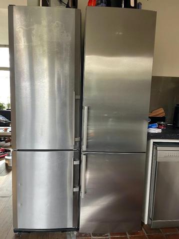 Liebherr vrijstaande RVS 200cm hoge koel/vries combinatie beschikbaar voor biedingen