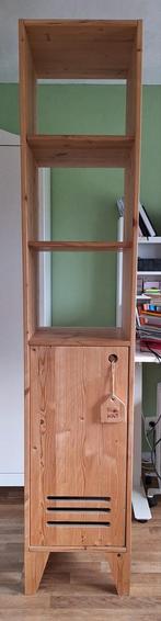 Houten Boekenkast met Deur, Huis en Inrichting, Ophalen, Minder dan 50 cm, Landelijk, 25 tot 50 cm