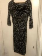 VANILIA ELEMENTS jurk zwart/wit mt S met veel rek, Kleding | Dames, Jurken, Ophalen of Verzenden, Zo goed als nieuw, Knielengte