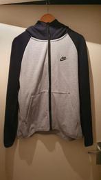 Nike Tech Fleece hoodie zwart/ grijs maat L met rits zgan, Kleding | Heren, Maat 52/54 (L), Ophalen of Verzenden, Zo goed als nieuw