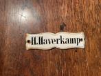 Emaille naambordje-Hendrik Haverkamp-Normaal-Hummelo, Ophalen of Verzenden, Gebruikt