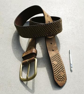 herenriem westers 115 x 3,7 cm in goldcamel of silverbrown beschikbaar voor biedingen