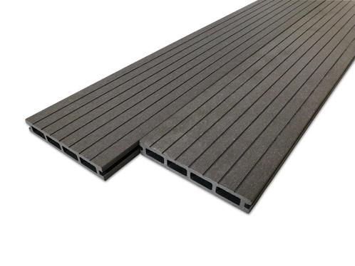 Composiet vlonderplank - Antraciet 245 cm - Terras delen, Tuin en Terras, Terrasdelen en Vlonders, Nieuw, Composiet, Ophalen of Verzenden