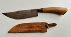 Fraaie handgemaakte dolk - mes - dagger - met leren schede, Verzamelen, Ophalen of Verzenden, Overige soorten, Overige gebieden