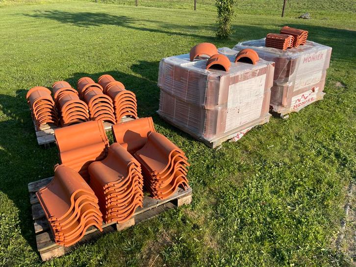 Dakpannen OVH 206 natuurrood inclusief hulpstukken, Doe-het-zelf en Verbouw, Dakpannen en Dakbedekking, Nieuw, Dakpannen, Steen of Klei