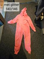 Te koop roze glitter onesie maat 140/146, Kinderen en Baby's, Kinderkleding | Maat 140, Ophalen of Verzenden, Meisje