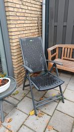 2 tuinstoelen verstelbaar  samen 10 euro, Ophalen, Gebruikt, Kunststof, Verstelbaar