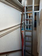 ALUMINIUM UITSCHUIFBARE LADDER 24 TREDES, Ophalen, 4 meter of meer