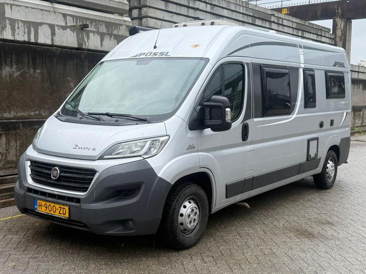 Fiat Ducato Pössl 2Win R (bj 2018), Caravans en Kamperen, Campers, Bedrijf, tot en met 2, Fiat, Diesel, Handgeschakeld, 6 tot 7 meter