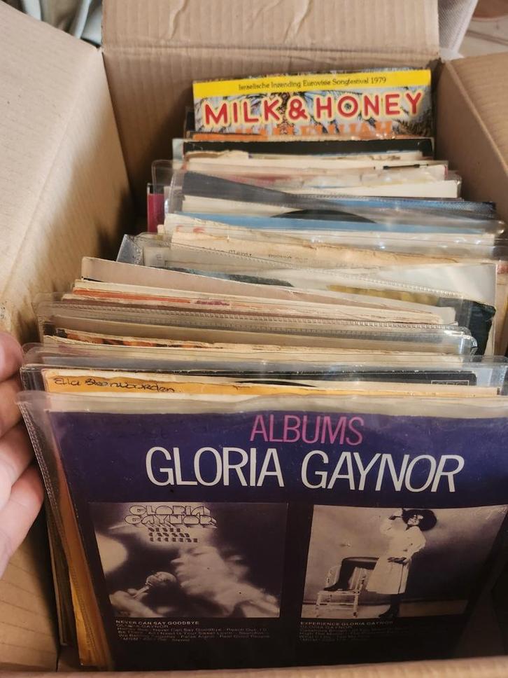 Singeltjes 60 70 er jaren 100stuk, Cd's en Dvd's, Vinyl Singles, Gebruikt, Single, Pop, Ophalen of Verzenden