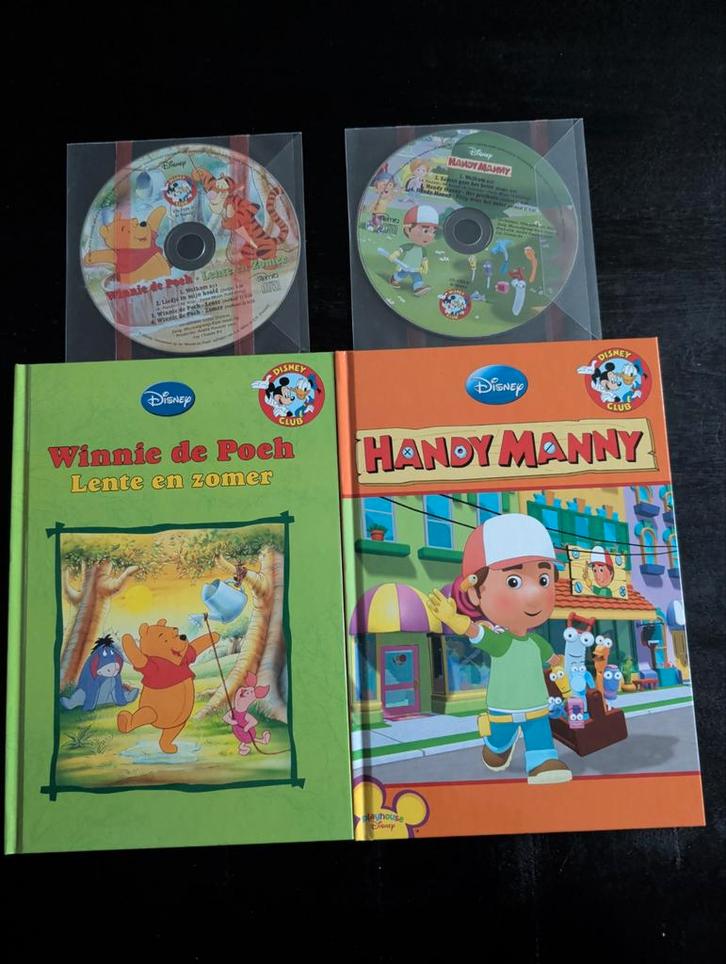Disney Boekenclub - Winnie de Poeh & Handy Manny met cd, Boeken, Kinderboeken | Jeugd | onder 10 jaar, Zo goed als nieuw, Sprookjes